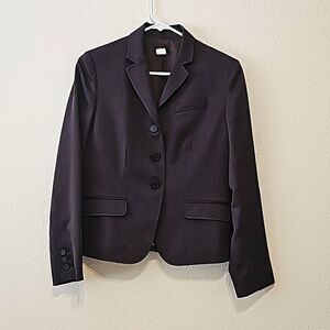 J. Crew super 120’s blazer, black, EUC size 6P